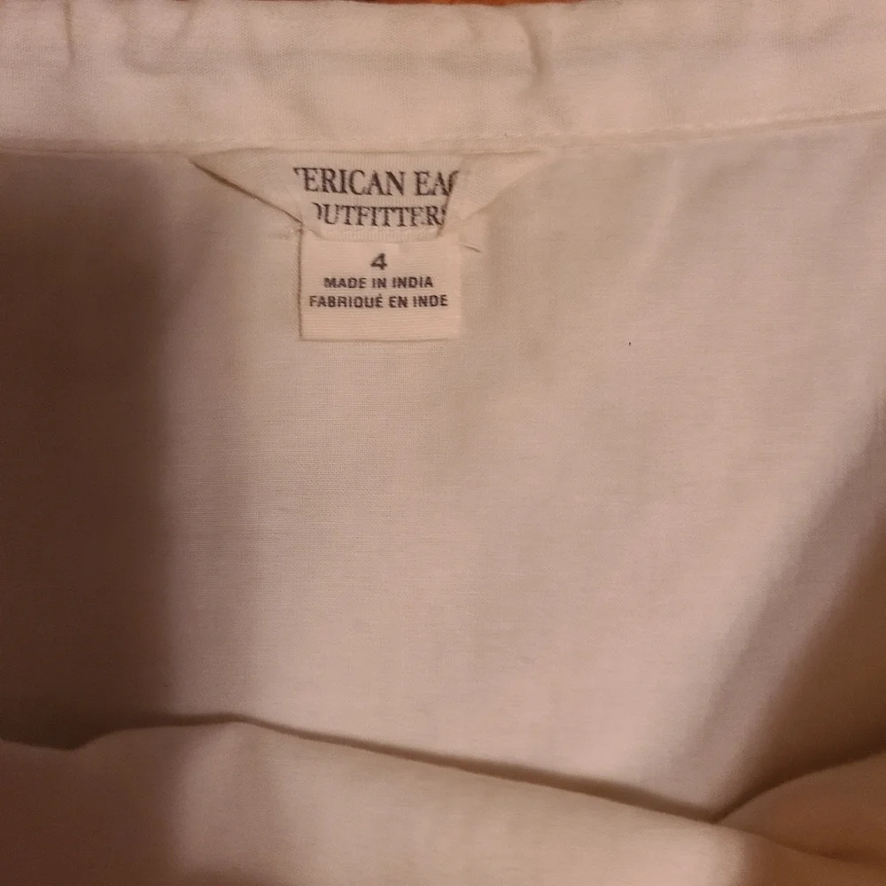 White cotton eyelet lined skirt AMERICAN EAGLE OUTFITTETS HP 🔥🔥🔥🔥🔥 - Picture 3 of 4